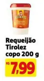 Extra Supermercado Requeijão Tirolez copo 200 g oferta