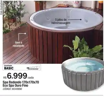 Leroy Merlin Spa Redondo 170x170x70 Eco Spa Ouro Fino CÓDIGO: 90349896 oferta