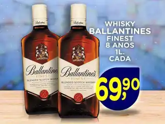 WHISKY BALLANTINES FINEST 8 ANOS 1L. CADA