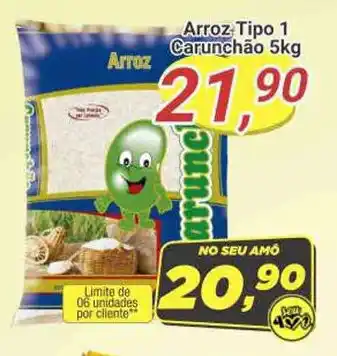 Amarelinha supermercados Arroz Tipo 1 Carunchão 5kg oferta