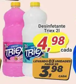 Amarelinha supermercados Desinfetante Triex 2L oferta