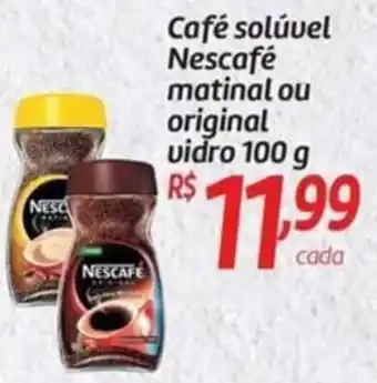 Comper Café solúvel Nescafé matinal ou original vidro 100 g oferta