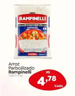 Novo Atacarejo Arroz Parboilizado Rampinelli Tipo 1kg oferta