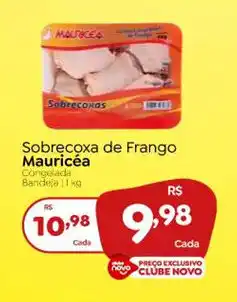 Novo Atacarejo Sobręcoxa de Frango Mauricéa Congelada Bandeja 1 kg oferta