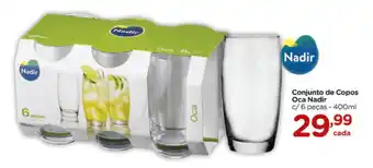 Carrefour Conjunto de Copos Oca nadir 400ml oferta