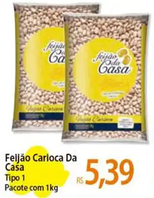 Atacadão Feijão Carioca Da Casa Tipo 1 Pacote com 1kg oferta