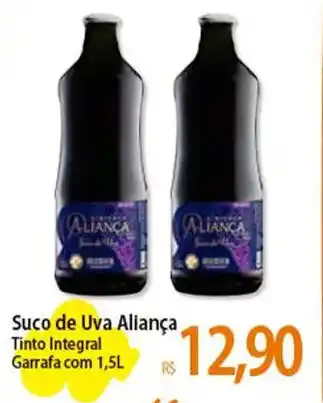 Atacadão Suco de Uva Aliança Tinto Integral Garrafa com 1,5L oferta