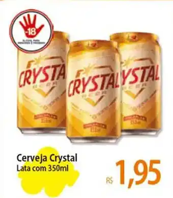 Atacadão Cerveja Crystal Lata com 350ml oferta
