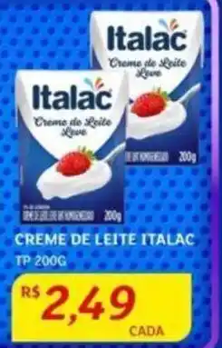 Assaí Atacadista CREME DE LEITE ITALAC TP 200G oferta