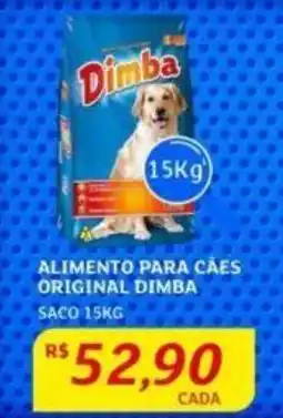 Assaí Atacadista ALIMENTO PARA CÃES ORIGINAL DIMBA SACO 15KG oferta