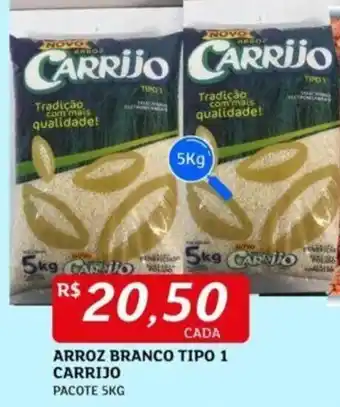 Assaí Atacadista ARROZ BRANCO TIPO 1 CARRIJO PACOTE 5KG oferta