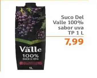 Sonda Suco Del Valle 100% Sabor Uva 1L oferta
