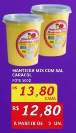 Assaí Atacadista MANTEIGA MIX COM SAL CARACOL POTE 500G oferta