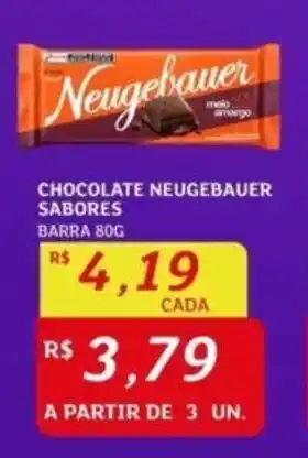 Assaí Atacadista CHOCOLATE NEUGEBAUER SABORES BARRA 80G oferta