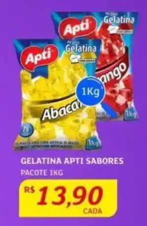 GELATINA APTI SABORES PACOTE 1KG