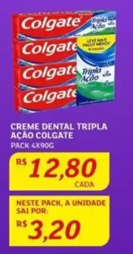 Assaí Atacadista CREME DENTAL TRIPLA AÇÃO COLGATE PACK 4X90G oferta