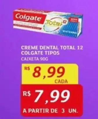 Assaí Atacadista CREME DENTAL TOTAL 12 COLGATE TIPOS CAIXETA 90G oferta
