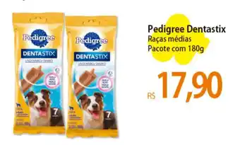 Atacadão Pedigree Dentastix Raças médias Pacote com 180g oferta