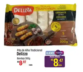 Muffato Pão de Alho Tradicional Delizza Bandeja 300g oferta