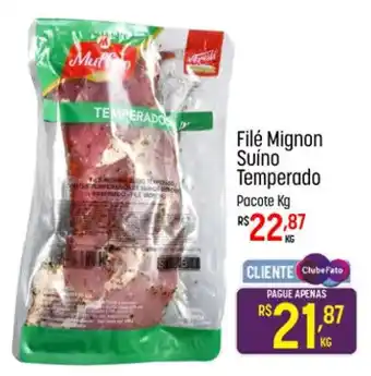 Filé Mignon Suíno Temperado Pacote Kg