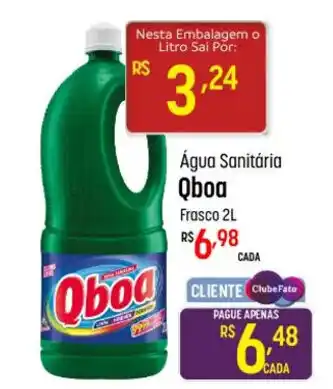 Muffato Água Sanitária Qboa Frasco 2L oferta