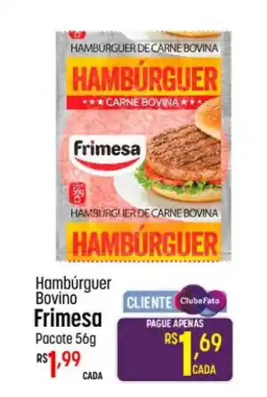 Muffato Hambúrguer Bovino Frimesa pacote 56g oferta