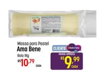 Massa para Pastel Ama Bene Rolo 1kg