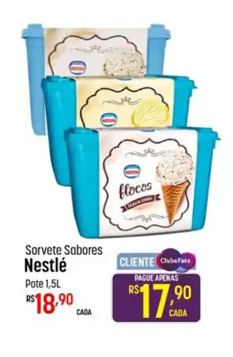 Muffato Sorvete Sabores Nestlé Pote 1,5L oferta