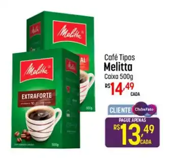 Muffato Café Tipos Melitta Caixa 500g oferta