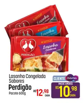 Muffato Lasanha Congelada Sabores Perdigão Pacote 600g oferta