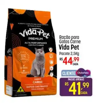 Muffato Ração para Gatos Carne Vida Pet Pacote 2,5kg oferta