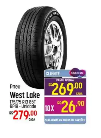 Muffato Pneu West Lake 175/75 R13 85T RP18-Unidade oferta