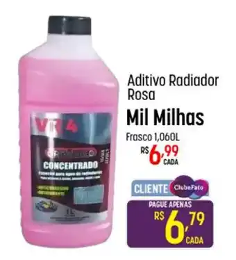 Aditivo Radiador Rosa Mil Milhas Frasco 1,060L