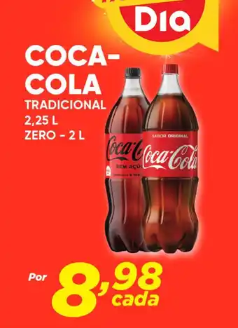 Dia COCA-COLA TRADICIONAL 2,25 L ZERO - 2 L oferta
