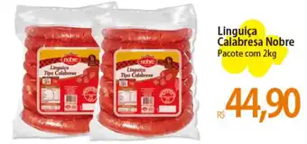 Atacadão Linguiça Calabresa Nobre Pacote com 2kg oferta