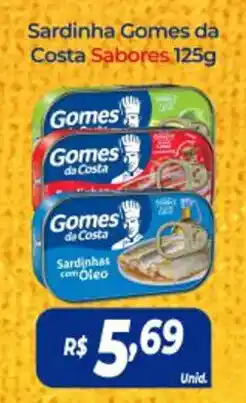 Sardinha Gomes da Costa Sabores 125g