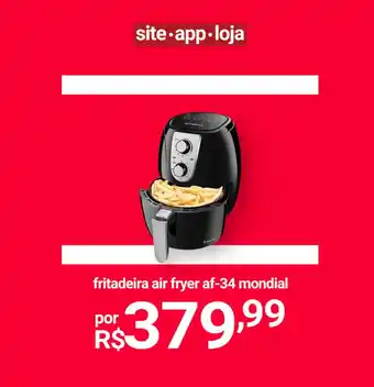fritadeira air fryer af-34 mondial