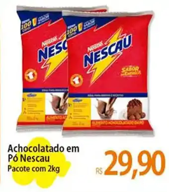 Atacadão Achocolatado em Pó Nescau Pacote com 2kg oferta