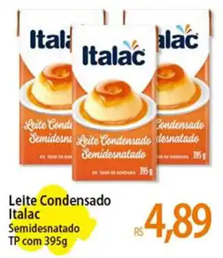 Atacadão Leite Condensado Italac Semidesnatado TP com 395g oferta