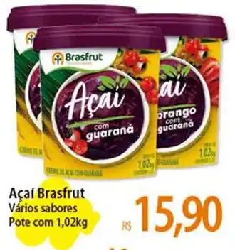 Atacadão Açaí Brasfrut Vários sabores Pote com 1,02kg oferta