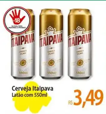 Atacadão Cerveja Itaipava Latão com 550ml oferta