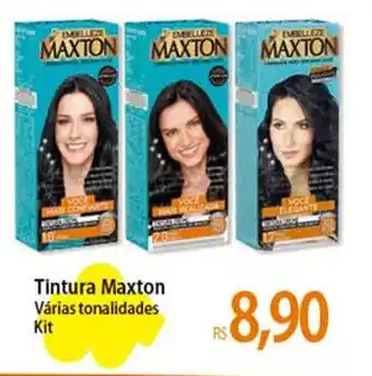 Atacadão Tintura Maxton Várias tonalidades Kit oferta
