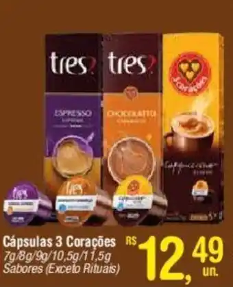 Fort Atacadista Cápsulas 3 Corações Sabores (Exceto Rituals) oferta