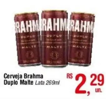 Fort Atacadista Cerveja Brahma Duplo Malte Lata 269ml oferta