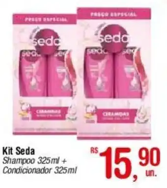 Fort Atacadista Kit Seda Shampoo 325ml + Condicionador 325ml oferta