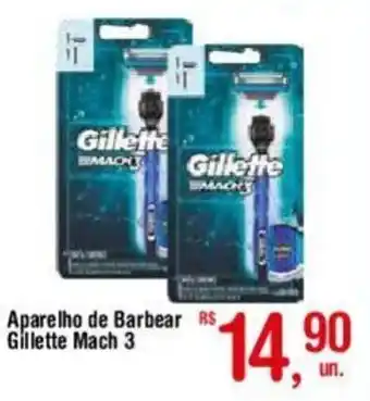 Fort Atacadista Aparelho de Barbear Gillette Mach 3 oferta
