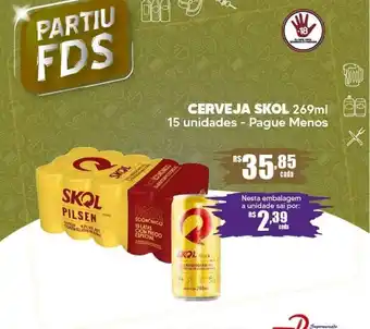 Supermercado Precito CERVEJA SKOL 269ml 15 unidades - Pague Menos oferta