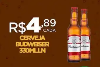 DB Supermercados CERVEJA BUDWEISER 330ML LN oferta