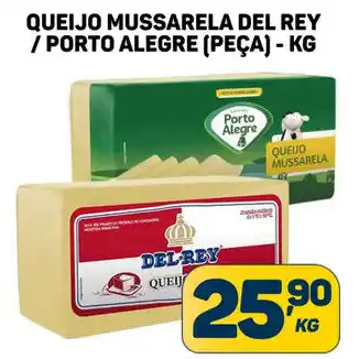 Dom Atacadista QUEIJO MUSSARELA DEL REY / PORTO ALEGRE (PEÇA) - KG oferta