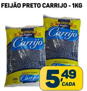 Dom Atacadista FEIJÃO PRETO CARRIJO - 1KG oferta